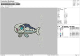 Sun And Moon Embroidery File 6 sizes