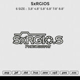 SxRGIOS Embroidery File 6 size