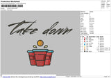 Take Down Embroidery