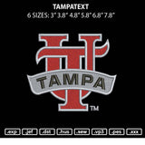 Tampatext Embroidery File 6 sizes