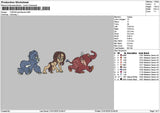 Tarzan2101 Embroidery File 6 sizes