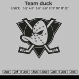 Team Duck Embroidery