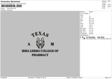 Texastext 1310 Embroidery File 6 sizes
