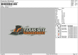 Texastext 2901 Embroidery File 6 sizes