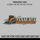 Texastext 2901 Embroidery File 6 sizes