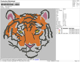 Tiger Head 02 Embroidery