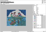Ariel2306 Square Embroidery File 6 sizes