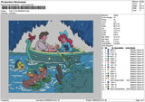 Ariel2306 Square Embroidery File 6 sizes