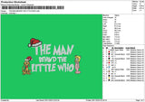 Mantext 02 Embroidery File 6 sizes