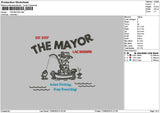 Mayortext Embroidery File 6 sizes