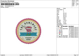 Homemadetext Embroidery File 6 sizes