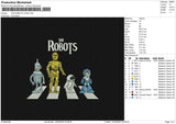 THE ROBOTS 10325 Embroidery File 6 size