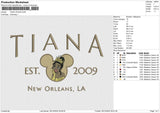 TIANA 291224 Embroidery File 6 size