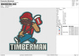 TIMBERMAN Embroidery File 6 size