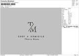 Tm Logo Embroidery File 6 sizes