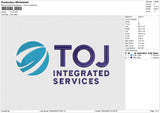 TOJ Embroidery File 6 size