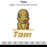 TOM Embroidery File 6 size