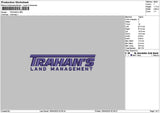 Trahanstext Embroidery File 6 sizes