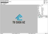 Tucastext Embroidery File 6 sizes