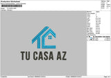 Tucastext Embroidery File 6 sizes