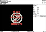 Tuvastext Embroidery File 6 sizes