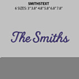 Smithstext Embroidery File 6 sizes