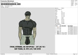 Toji Fushiguro Embroidery File 6 size