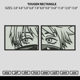 Tougen Rectangle Embroidery File 6 sizes