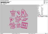 Toys 2101 Embroidery File 6 sizes