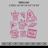 Toys 2101 Embroidery File 6 sizes