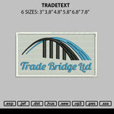 Tradetext Embroidery File 6 sizes