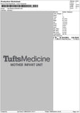 Tuftstext Embroidery File 6 sizes