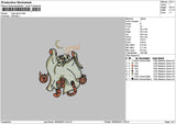 Tigerghost Embroidery File 6 sizes