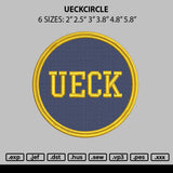 Ueckcircle Embroidery File 6 sizes