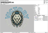 Victorytext App Embroidery File 6 sizes