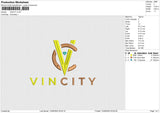 VINCITY Embroidery File 6 size