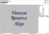 Texts 1605 Embroidery File 6 sizes