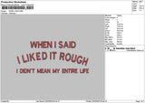 Isaidtext Embroidery File 6 sizes