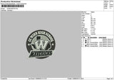 W Circle 1308 Embroidery File 6 sizes