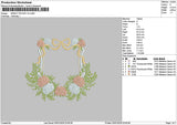 Flowers Pocket V2 Embroidery File 6 sizes