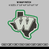 Map 2307 Embroidery File 6 sizes