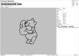 Winnie Line Embroidery 2 Files