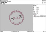 Wisecircle Embroidery File 6 sizes