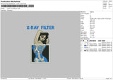 Girl skull 1807 Embroidery File 6 size