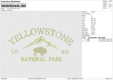YELLOWSTONE Embroidery File 6 size