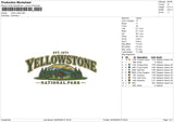 Yellow state Embroidery File 6 size