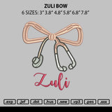 Zuli Bow Embroidery File 6 sizes