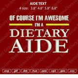 Aide embroidery