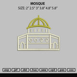 Mosque Embroidery File 6 sizes