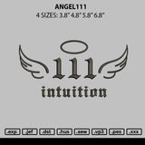 Angel111 Embroidery File 6 sizes